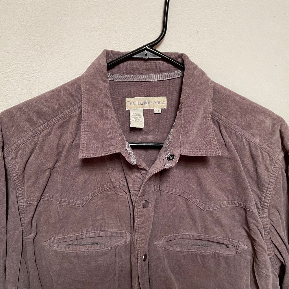 Soft Velour, Pearl snap buttons, Western style, from The Territory Ahead